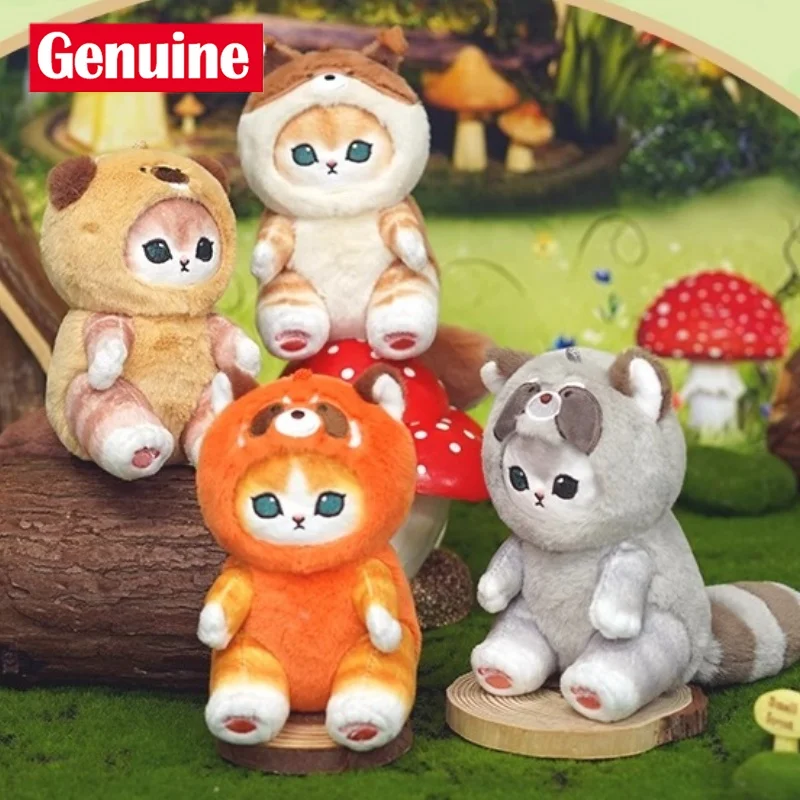 

Подлинная плюшевая кукла Mofusand с длинными хвостами животных, кавайная акула, кошка, мягкая кукла, плюшевая игрушка на день рождения, подарок для детей