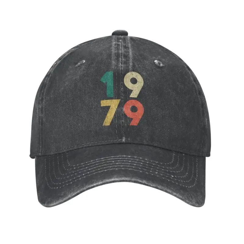 

Cotton Born In 1979 Original Vintage Birthday Gifts Retro Baseball Cap for Men Women Custom Adjustable Adult Dad Hat Outdoor