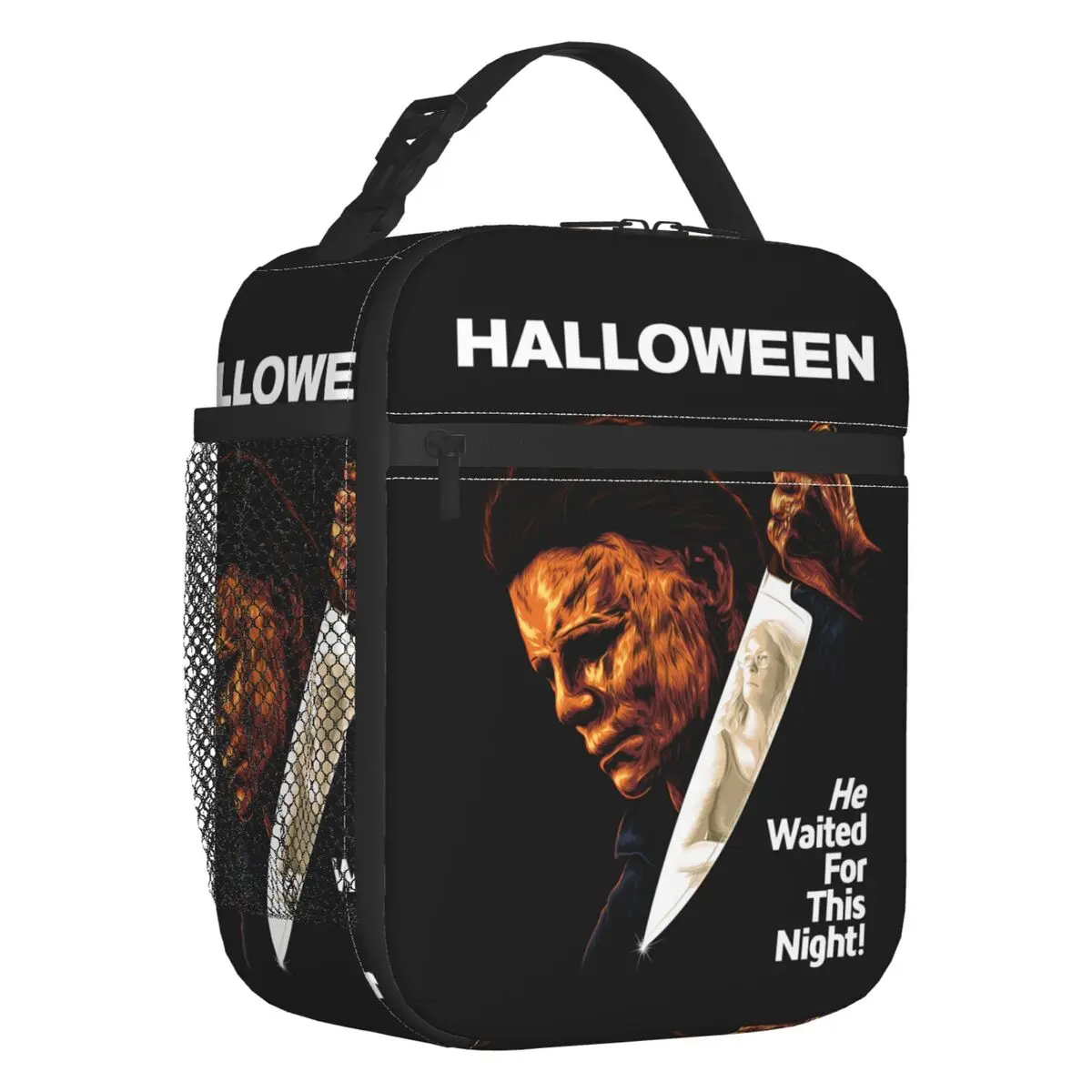 

Michael Myers Knives Insulated Lunch Bags for Camping Travel Halloween Spooky Movie Leakproof Cooler Thermal Bento Box Women Kid