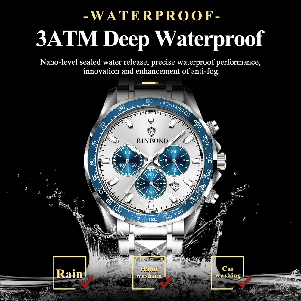 New Automatic Watch For Man Small Dial Blue Digital Fashion Quartz Wristwatches Men Clock Luxury Watches Mens Gifts Cadeau Homme