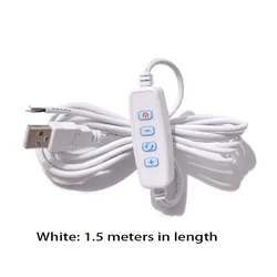 USB LED Dimme DC 5V ściemnialny przełącznik 1.5M kabel modulator światła linia lampy kontroler ściemniacza lampa stołowa przewód zasilający