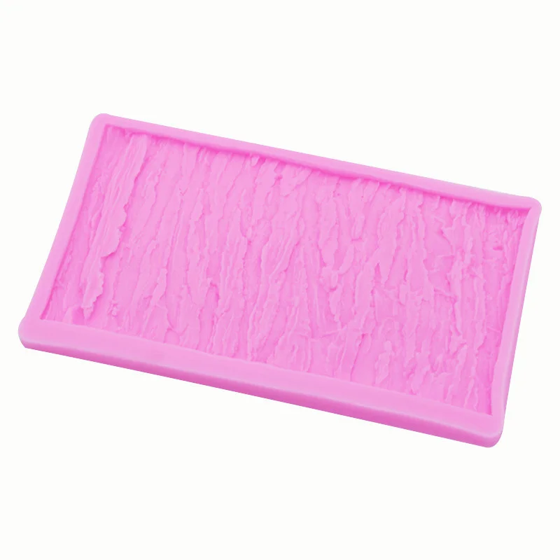 Tree Bark Texture Silicone Mold Fondant Gumpaste Impression Mat Cake Border Decortion Mold DIY Baking Tools