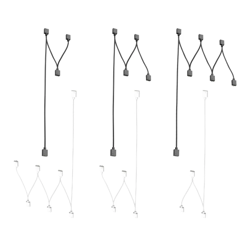 

896F Удлинительный кабель синхронизации ARGB, 3-контактный разъем, долговечность для нескольких вентиляторов ARGB