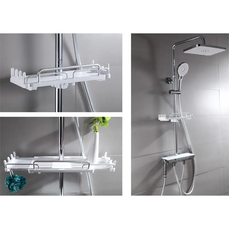 Shower Head Caddy Over The Shower Retractable Storage Rack Bathroom Shower Caddy Shower Shelf Shower Hanger Organizer For Shower