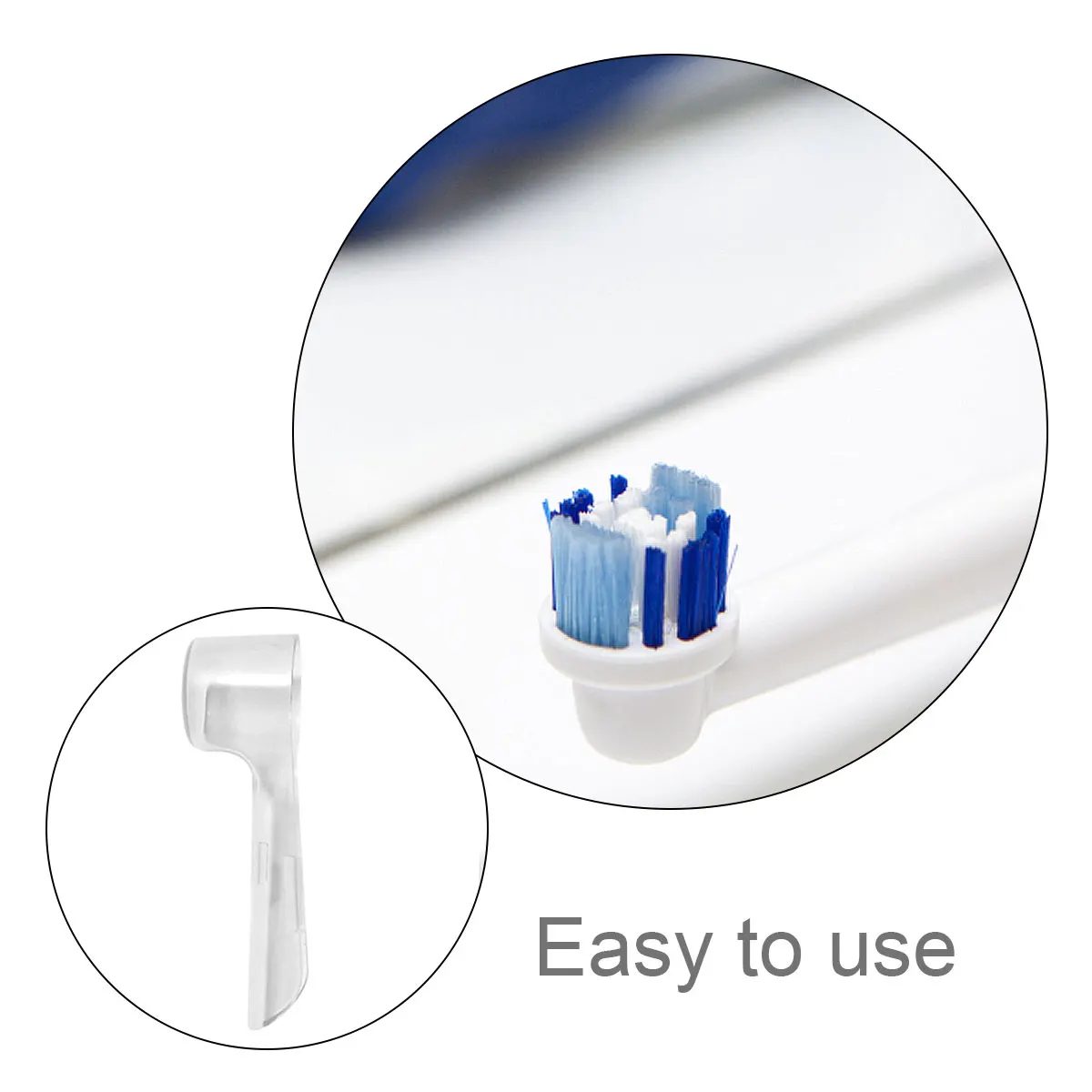 

6pcs Toothbrush Head Covers Most Series Replacement Heads Snug Travel Friendly Reusable Plastic Case For Electric