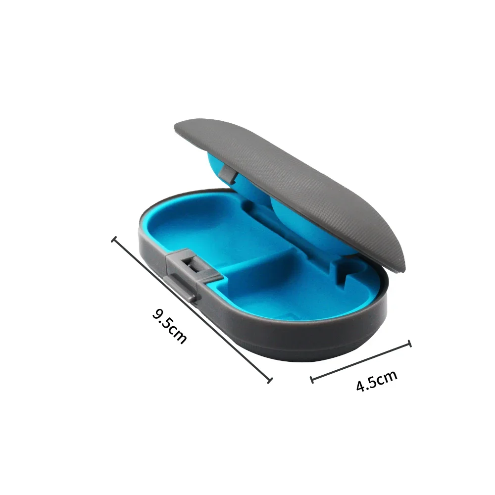 Hearing Aid Case Portable Hearing Aid Hard Protective Hard Storage Box Organizer for Sound Amplifier Hearing Aid Accessories