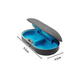 Hearing Aid Case Portable Hearing Aid Hard Protective Hard Storage Box Organizer for Sound Amplifier Hearing Aid Accessories