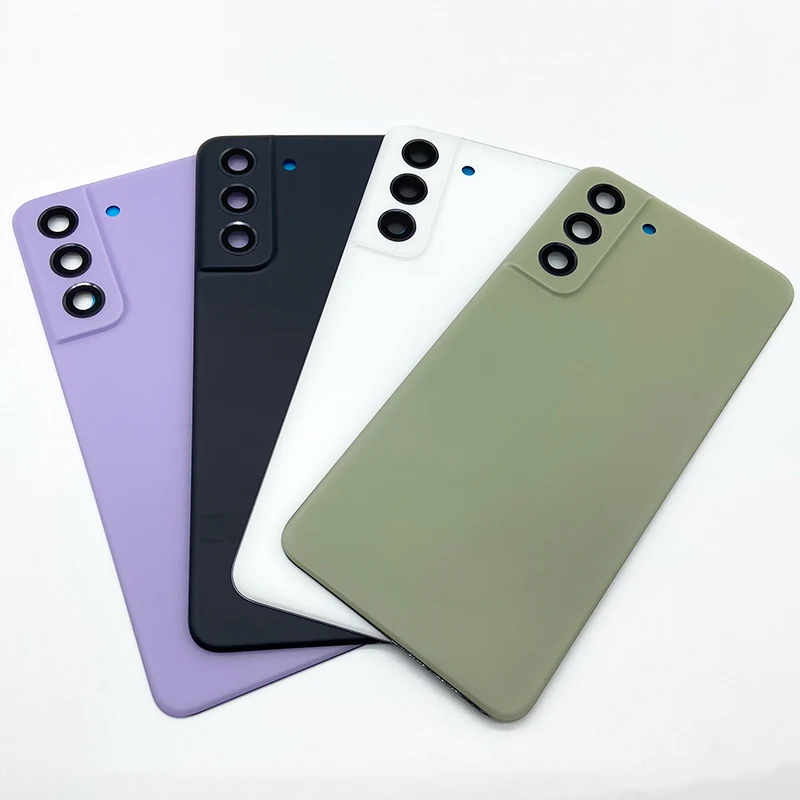 Replacement For Samsung Galaxy S21 FE 5G G990 Housing Back Cover Case Rear Battery Door Chassis S21FE 5G With Camera Lens