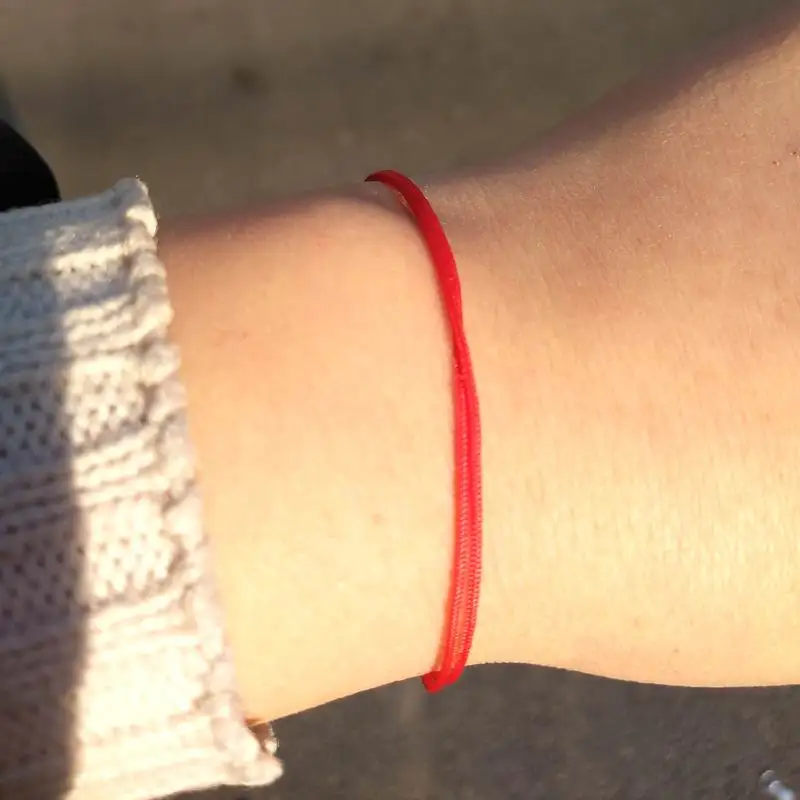 10-50pcs Simple Thin Red String Bracelet for Couple Rope Braided Bracelets Protect Good Luck Amulet for Success Handmade Jewelry
