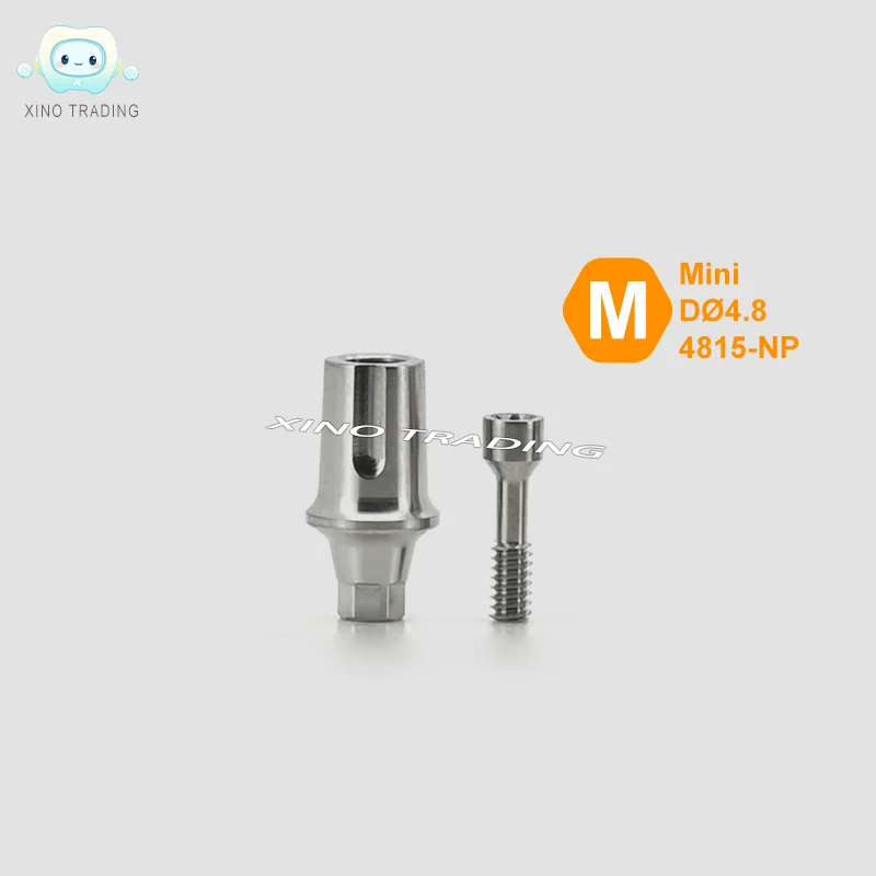 1SET Titanium Pre-Fabricated Straight Abutment for Nobel Implant System Dental Bridge Restoration