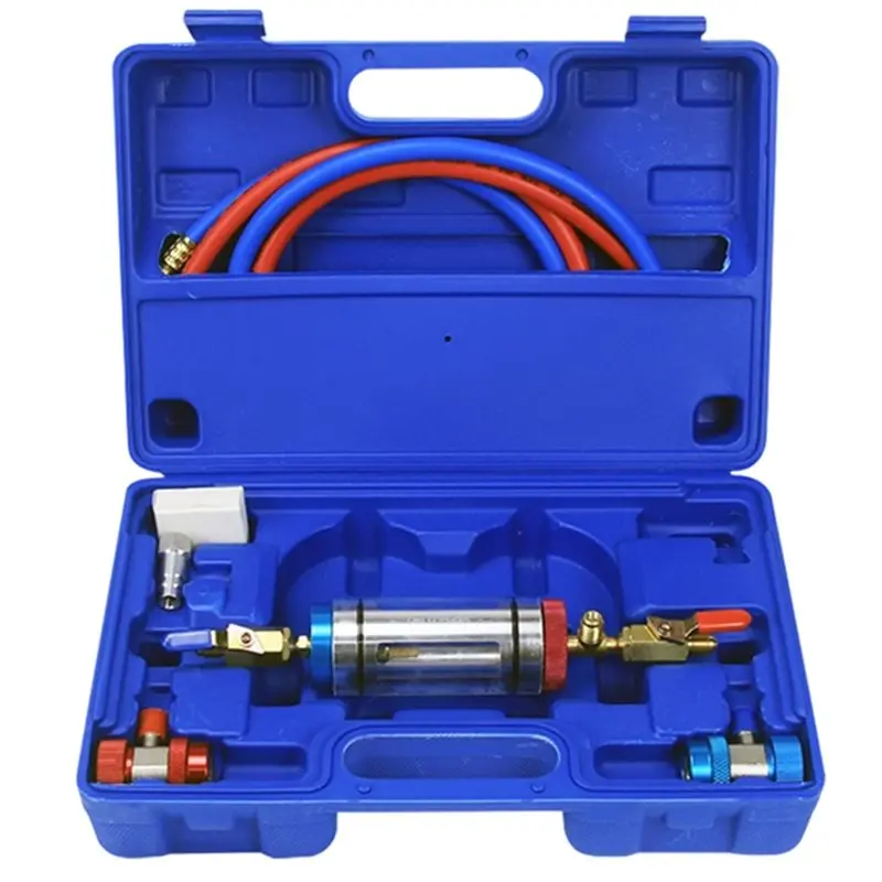 

A36T-Automotive Air Conditioning System Analyzer Tool Refrigerant Oil Filtration Purity Detection Functionality Complete Set