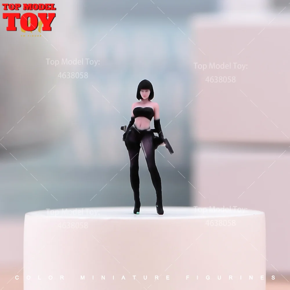 

1/64 1/43 1/24 1/18 Scale Sexy Beauty Killer Standing Girl 3D Print Female Scene Props Figures Model For Cars Vehicles Toy