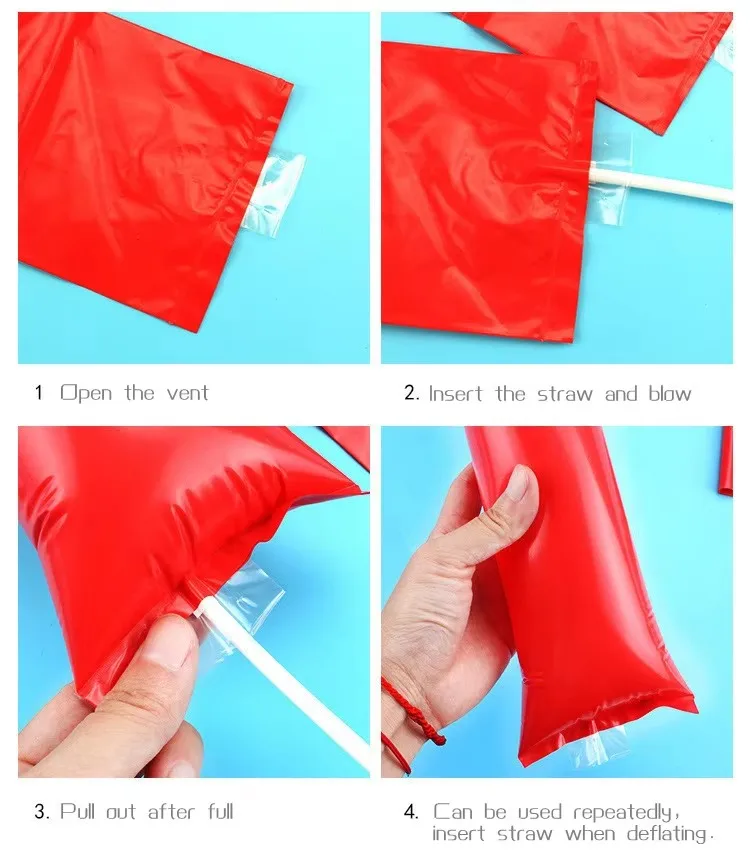 نفخ يهتف عصا الرياضة جو الدعائم يهتف العصي الهتاف العصي هدايا أعياد ميلاد للأطفال حفلة كلابر تضخم اللعب