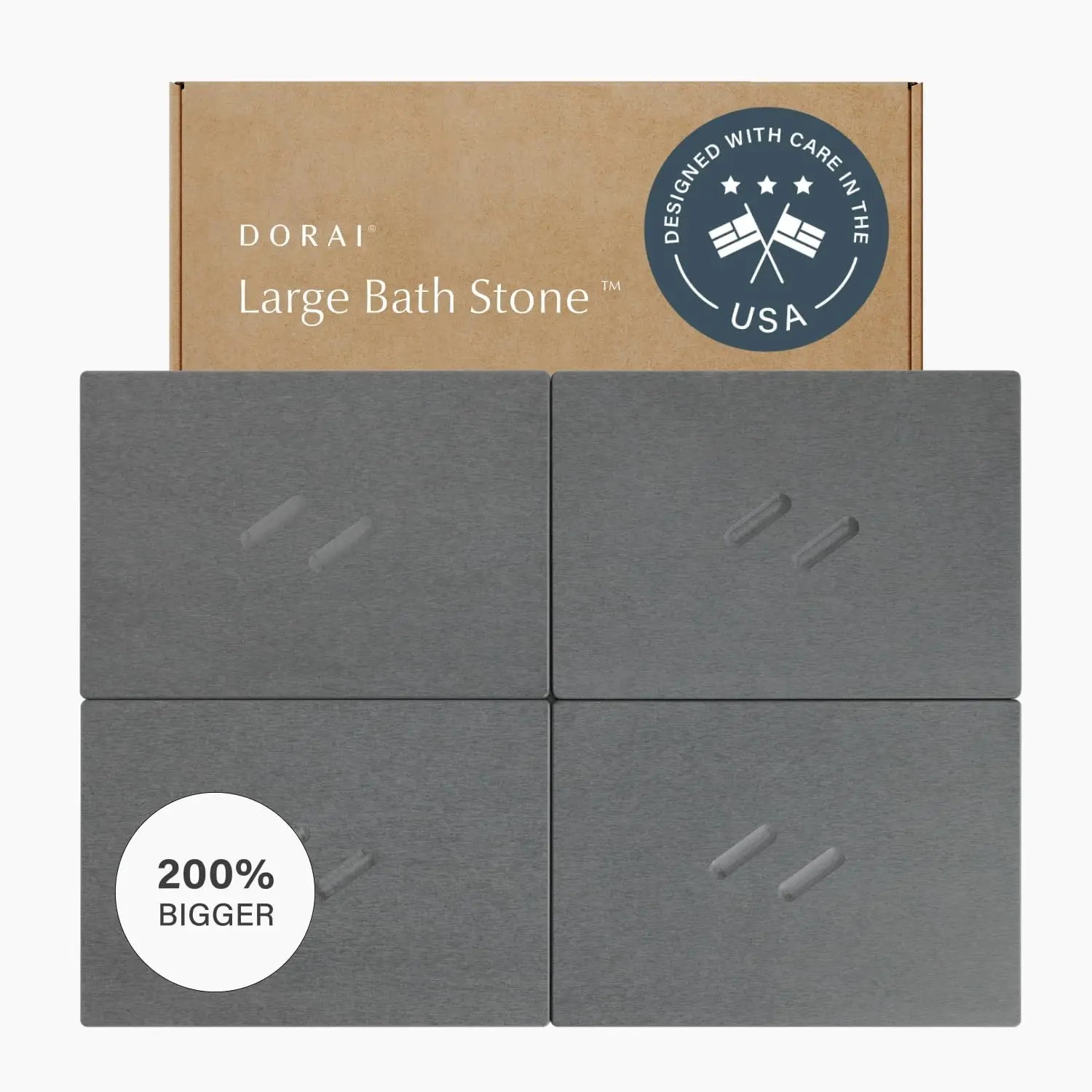 

Quick-Dry Stone Bath Mat for Bathroom, Non-Slip Diatomaceous Earth Shower Mat, Large 32.1x22.8x0.6 Inches, Customizable Tiles