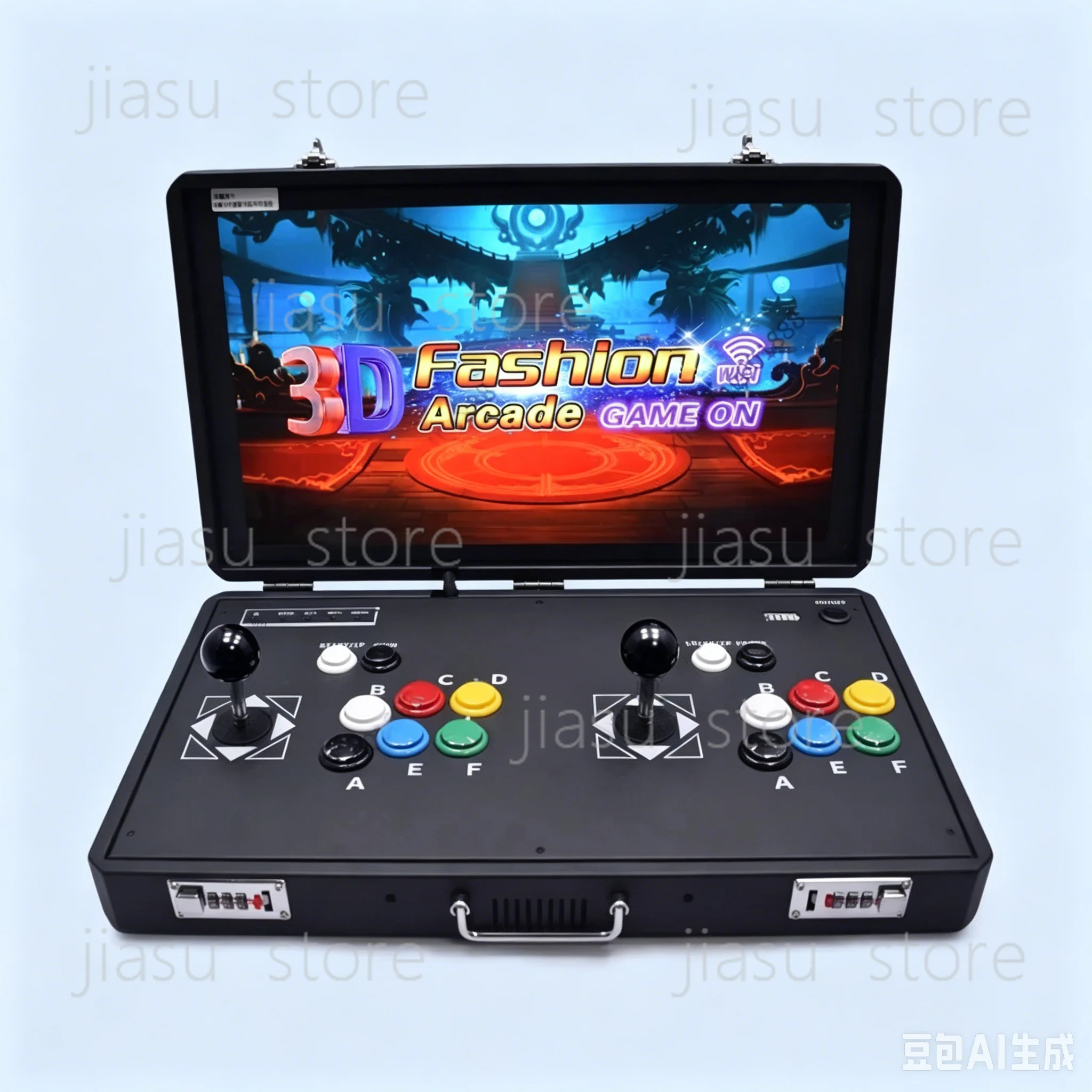 For Portable Arcade Joystick Controller Pandora Box Dual System Retro Fighting Game Console