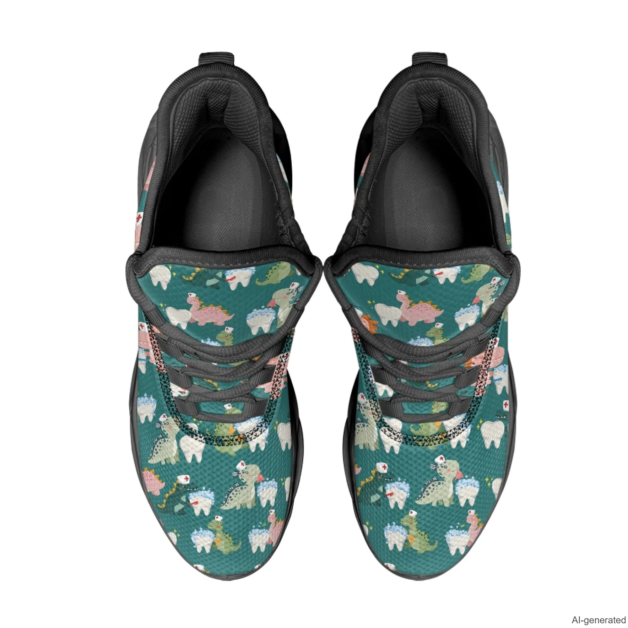 XIXIRIMIDO Max Soul Shoes Dinosaur Teeth Print Running Shoes for Men Casual Fashion Women Snakers Walking Shoes 35-48
