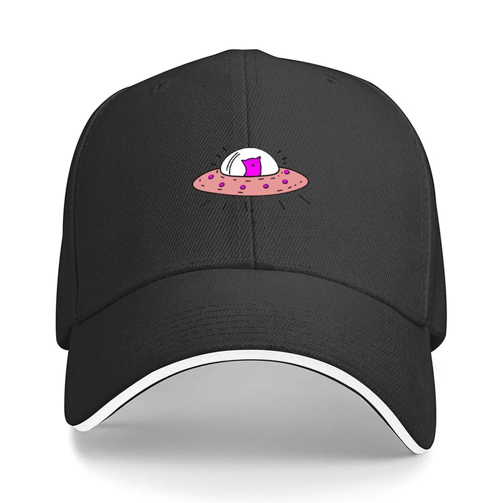 

Cat in a spaceship Baseball Cap dad hat foam party Hat golf hat genuine Icon Women's Golf Clothing Men's
