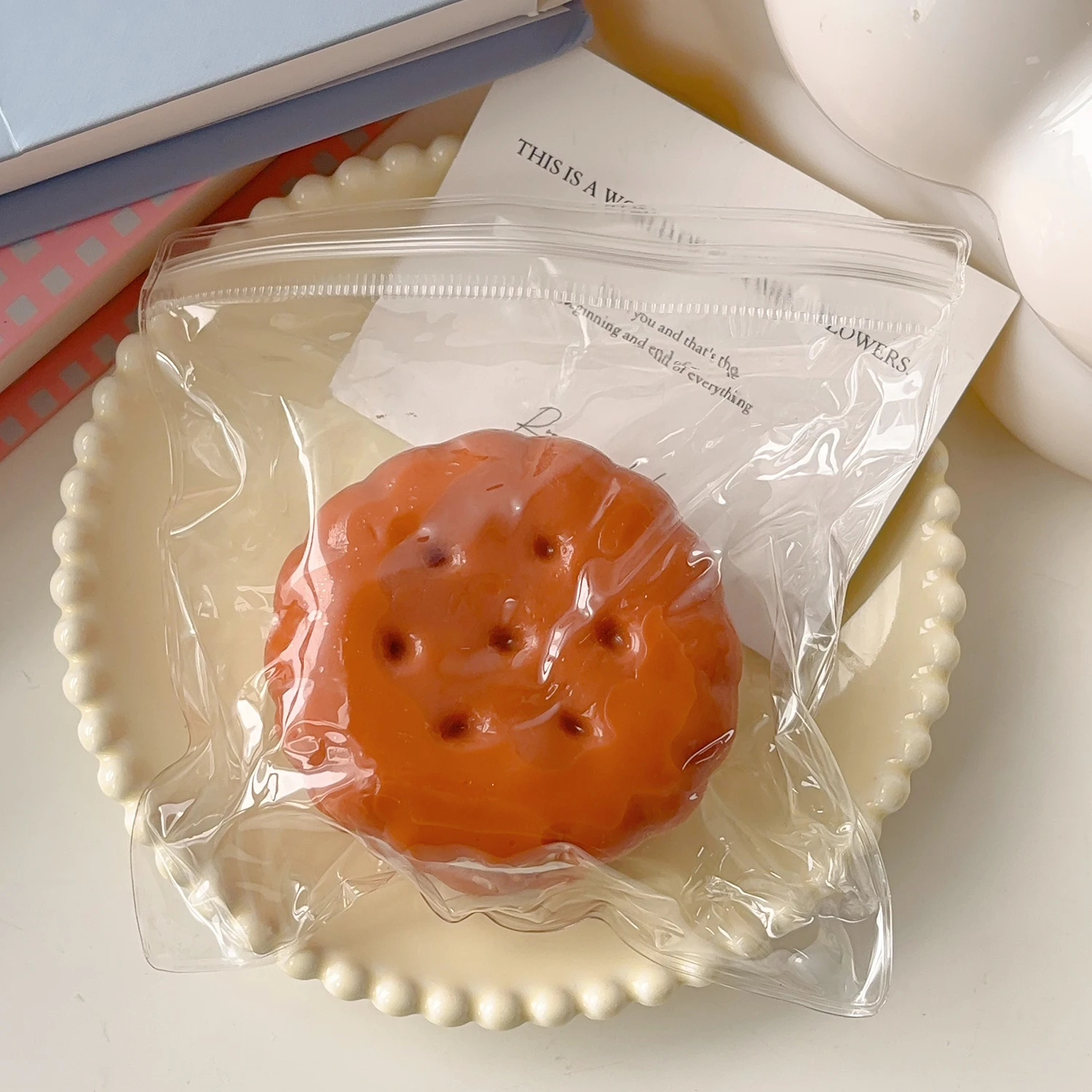 어린이 불안 완화 핀치 장난감 시뮬레이션 샌드위치 비스킷 실리카 젤 짜기 핀치 장난감 성인 Fidgety Comfort Props