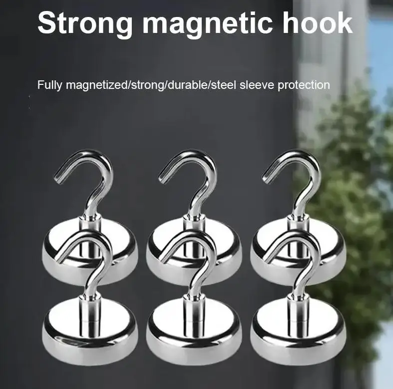 

Use Strong Magnet Hooks Multi-Purpose Storage Home Kitchen Office Bar Storage Fridge Key Storage Organize Bathroom Hangers Hook