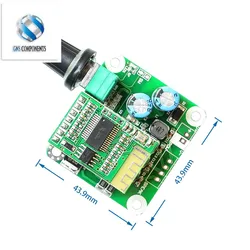 For Bluetooth 4.2 TPA3110 15w+15W Digital Stereo Audio Power Amplifier Board Module 12V-24V car for USB Speaker,Portable Speaker