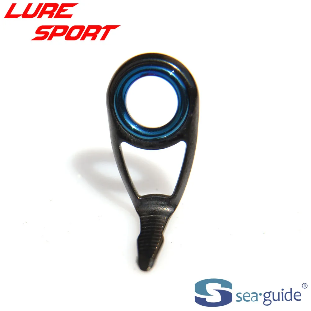 SeaGuide 8pcs Guide Set Blue LS Ring Black Steel Frame HBXQESG-4 25  HBXULST-4 Rod Building component Repair DIY Accessory