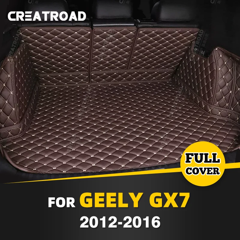 

Auto Full Coverage Trunk Mat For GEELY GX7 5-Seat 2012-2016 15 14 13 Car Boot Cover Pad Cargo Interior Protector Accessories