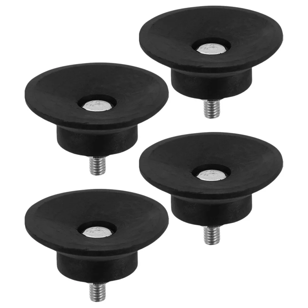 

4pcs Anti-Slip Vibration Damping Pads M8 Threaded Rubber Feet Shock Absorbing Mounts For Industrial Machines Furniture Leveling