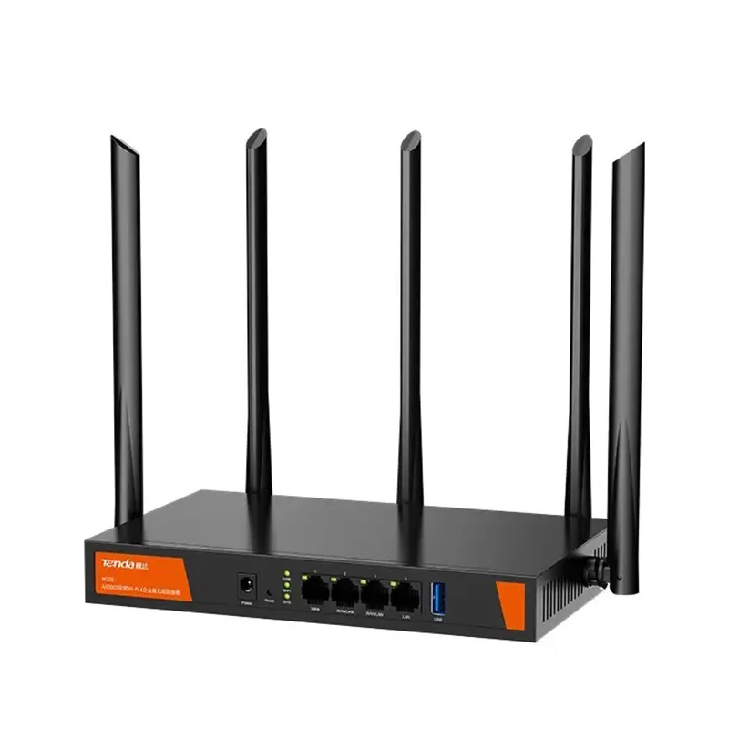 Tenda W30E AX3000 Wireless Enterprise Wifi6 Router 5G for Office Internet Hotspot Café Large House Upto 80 Wi-Fi /200 Cable User