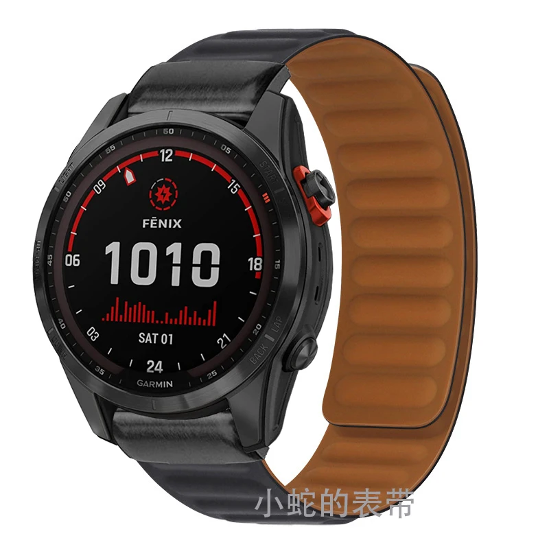 22 26มม.ซิลิโคนสายนาฬิกาข้อมือแม่เหล็กสายรัดสำหรับ Garmin Fenix 7X 7 6X 6 Pro 5X 5 Epix Gen 2 smartwatch Loop Easyfit สายรัดข้อมือ