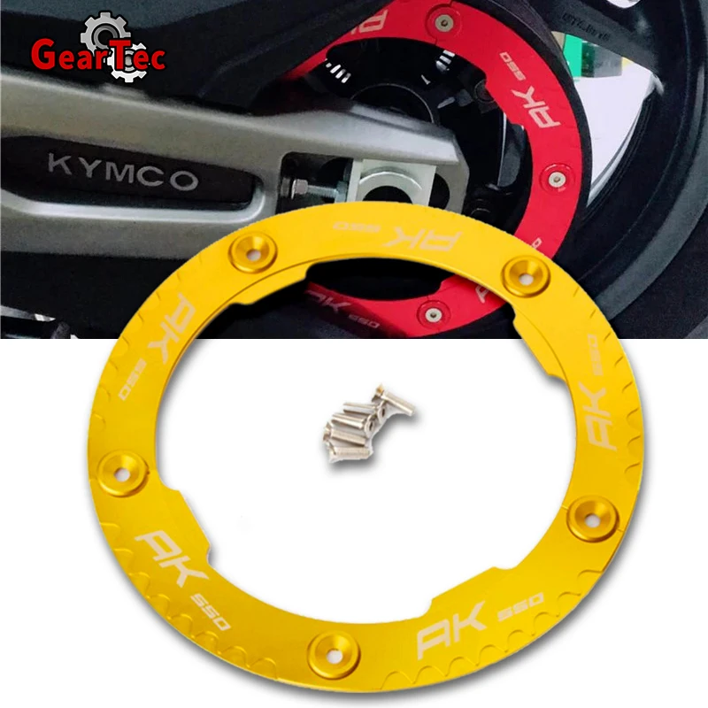 For KYMCO AK 550 AK550 2017 2018 2019 2020 Motorcycle Accessories CNC Aluminum Transmission Belt Pulley Protective Cover