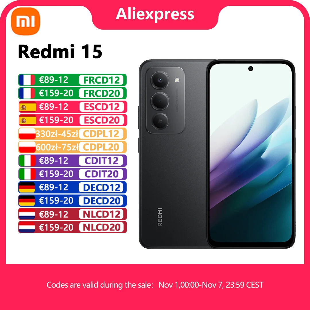 ?Marque +?Redmi 15 Version mondiale Smartphone 6,9 ?Marque +?Redmi 15 Version mondiale Smartphone 6,9