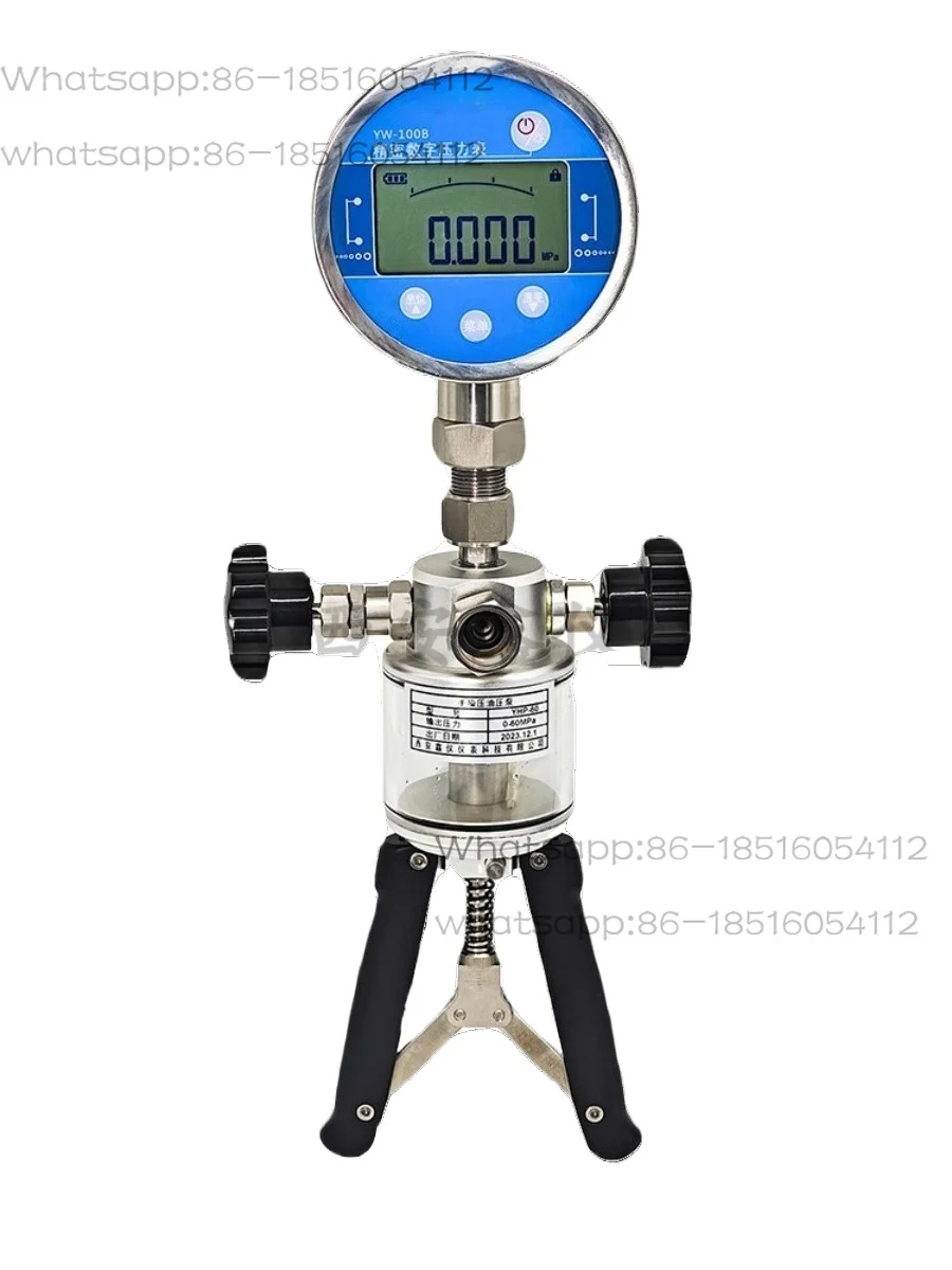 700HTP-2 Handheld Hydraulic Pump 0-70Mpa Portable High Pressure Source 10000psi Pressure Calibrator