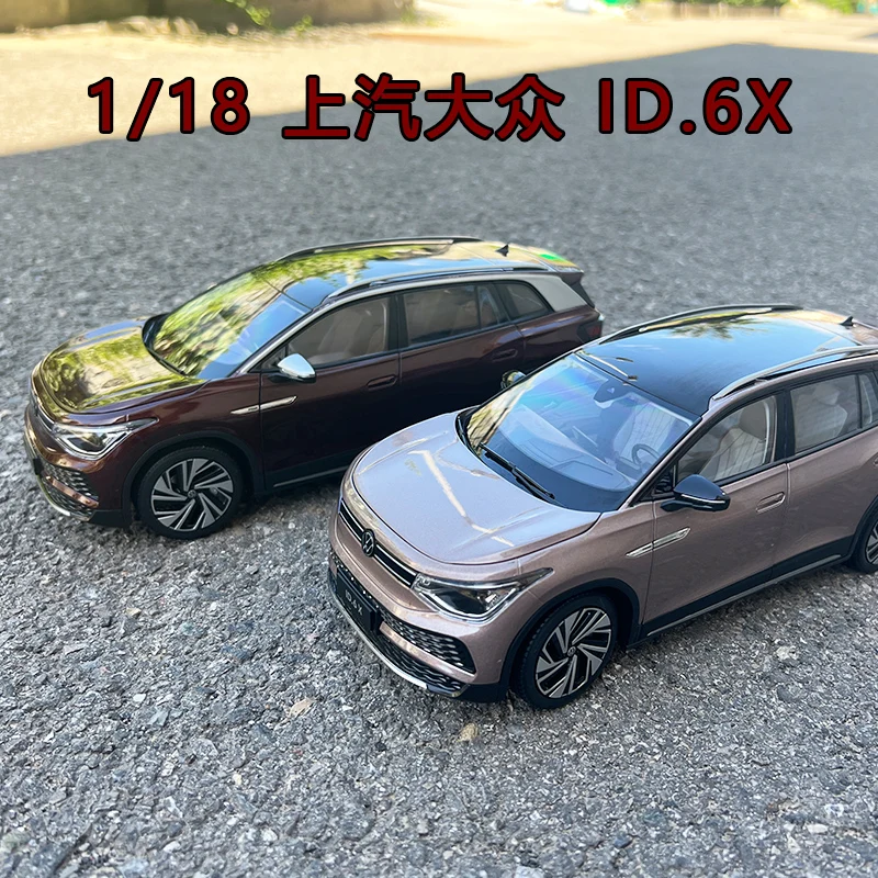 Dealer Edition Car Model,1:18 Volkswagen VW ID.6 X Electrical Car,Diecast Model for Collections,Display and Gift for Friends