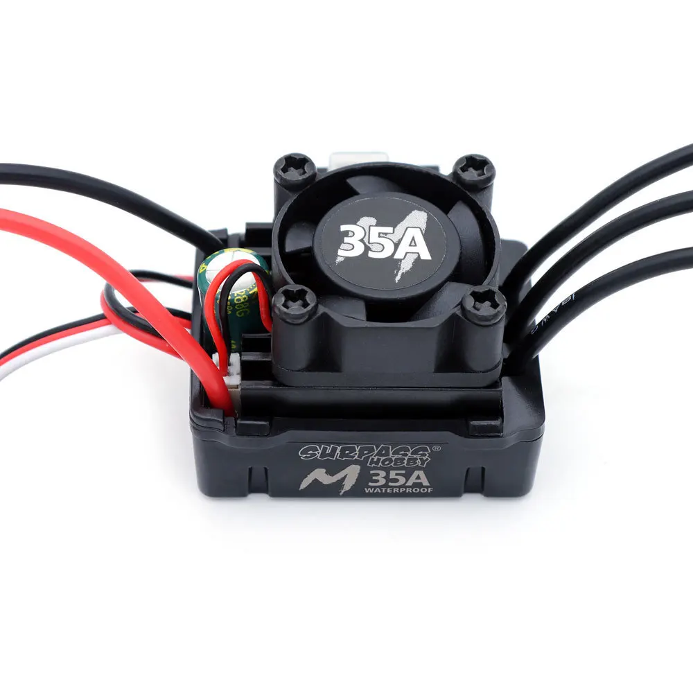 Upgraded SURPASS-HOBBY M35A ESC 2-3S Built-in waterproof BEC speed controller Suitable for 1/16 1/18 toy cars
