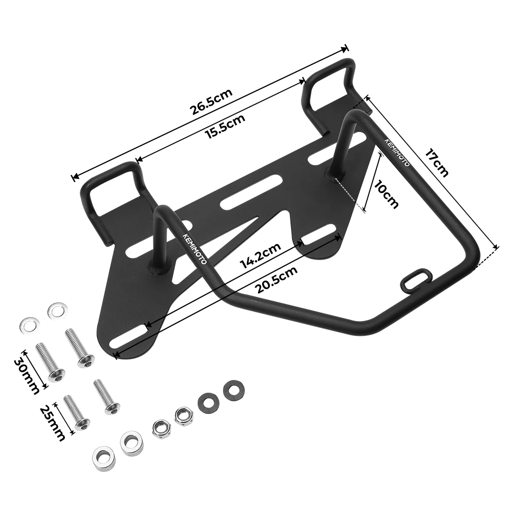 Motorcycle Saddlebag Support Brackets for For Rebel 250 300 500 1100 For Honda Rebel 500 CMX1100 Side Bag Saddle Box Bags Rack