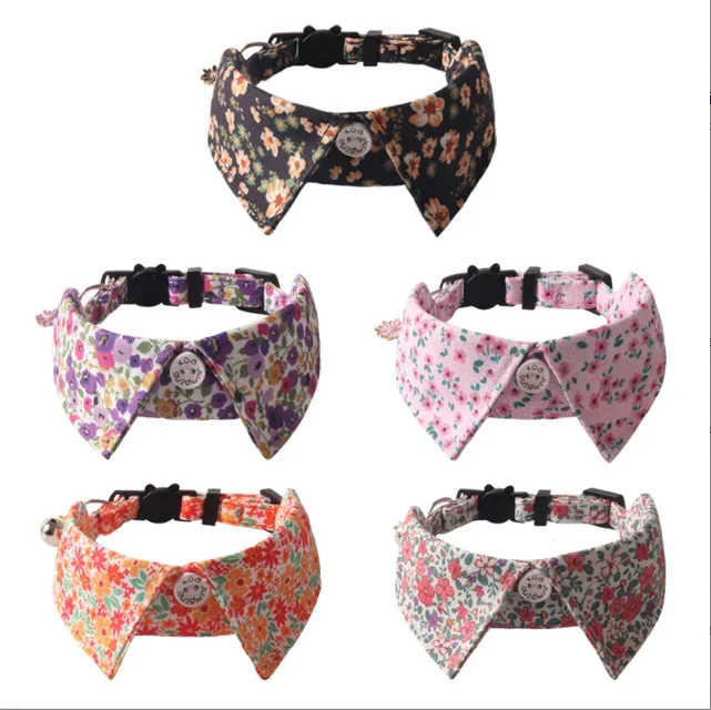 Juice Pet Outdoor Manufacturer Factory Adjustable Cat Collar Kitten Cat Collar Bow British Cat Collar with Bell