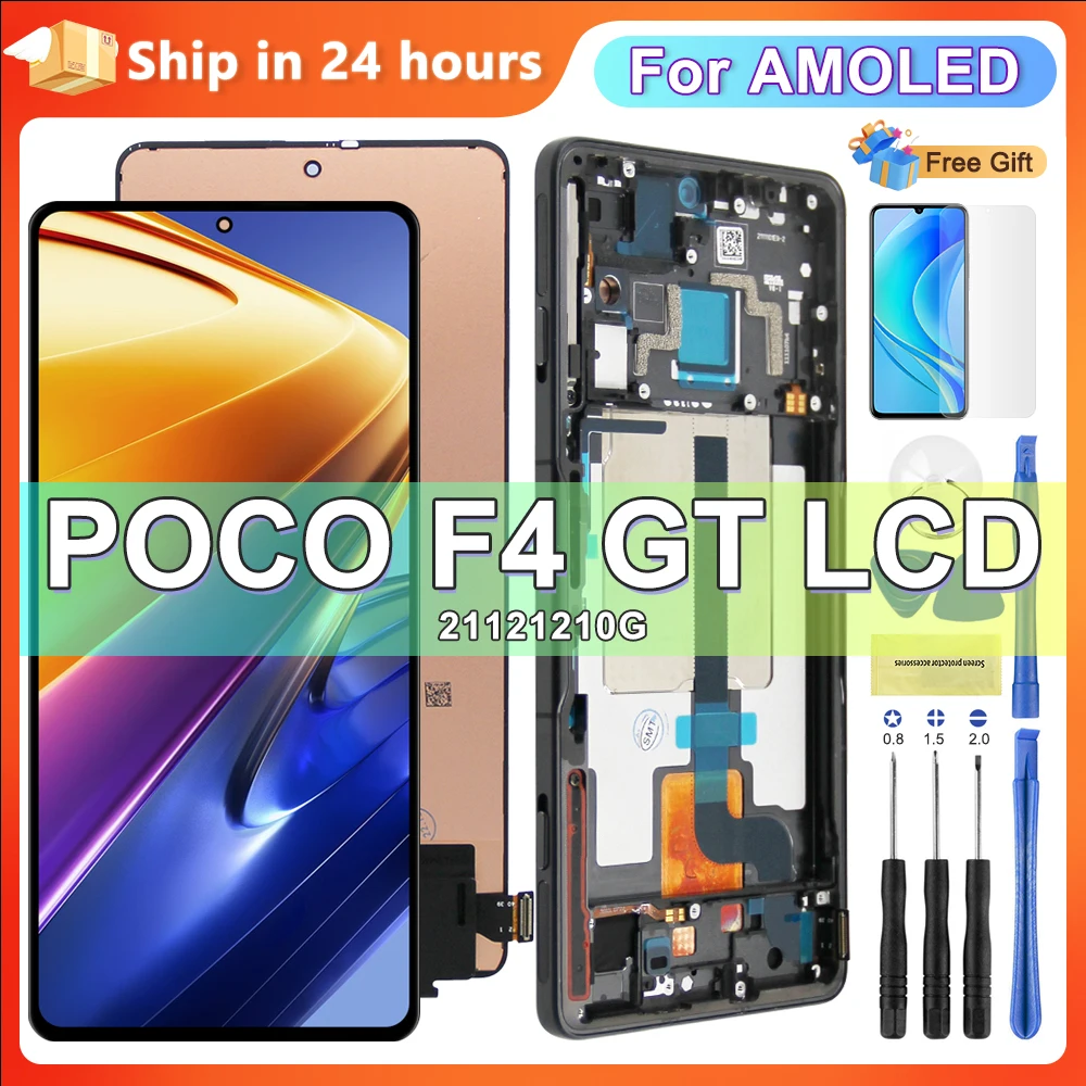 

6.67'' Original For Xiaomi Poco F4 GT Screen LCD Display Digitizer Assembly For POCO F4 GT 21121210G Touch Screen Replacement