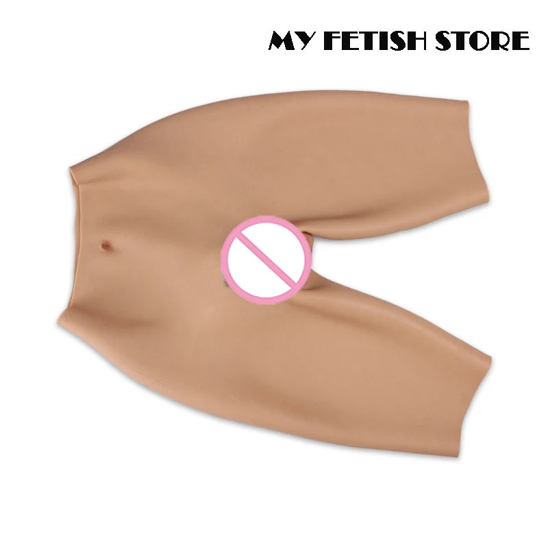6th Generation Cosplay Silicone Underwear S Size Pants To Knee With Fake Vagina For Crossdresser Male To Female Tranvestismo