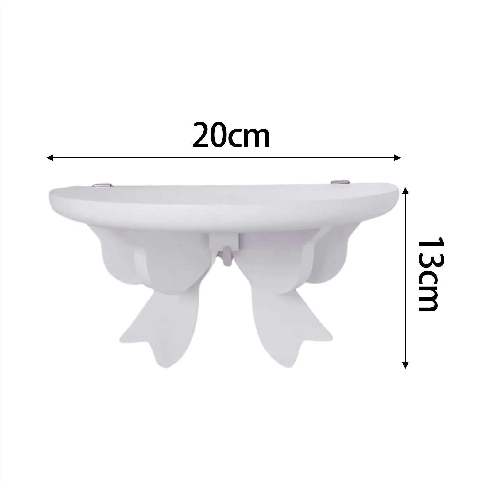 Semicircle Bow Shaped Wall Mounted Shelf Wooden Floating Display Rack for Home Room Shelving