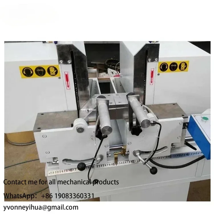 Serra de corte de alumínio e upvc de cabeça dupla para fabricante de janelas e portas de PVC