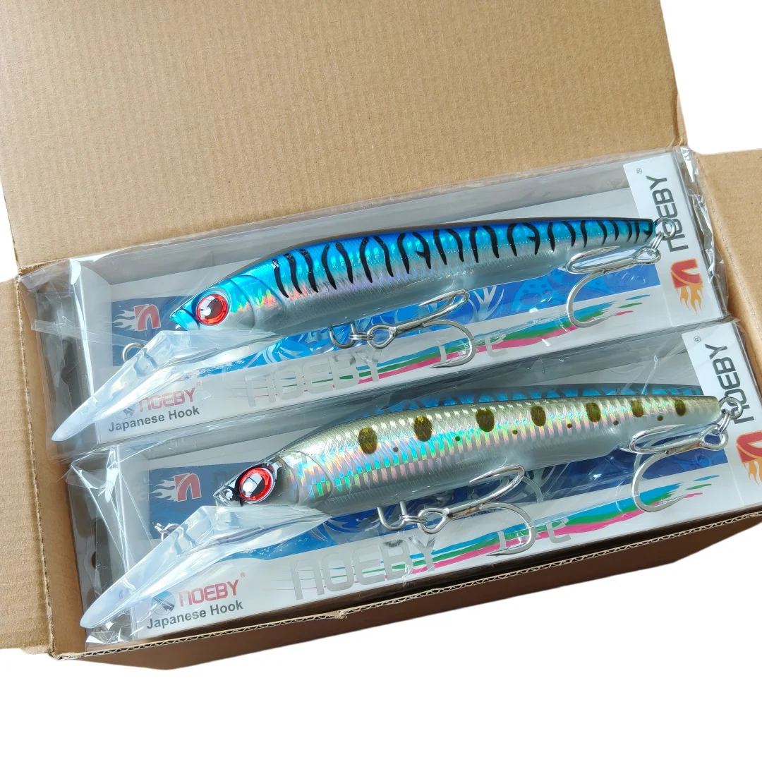 

NOEBY 2PCS 18cm 98g Sinking Lure 7-9m Diving Depth - Trolling Fishing Lures - Fast Sinking Crankbait for Salmon, Tuna, Pike