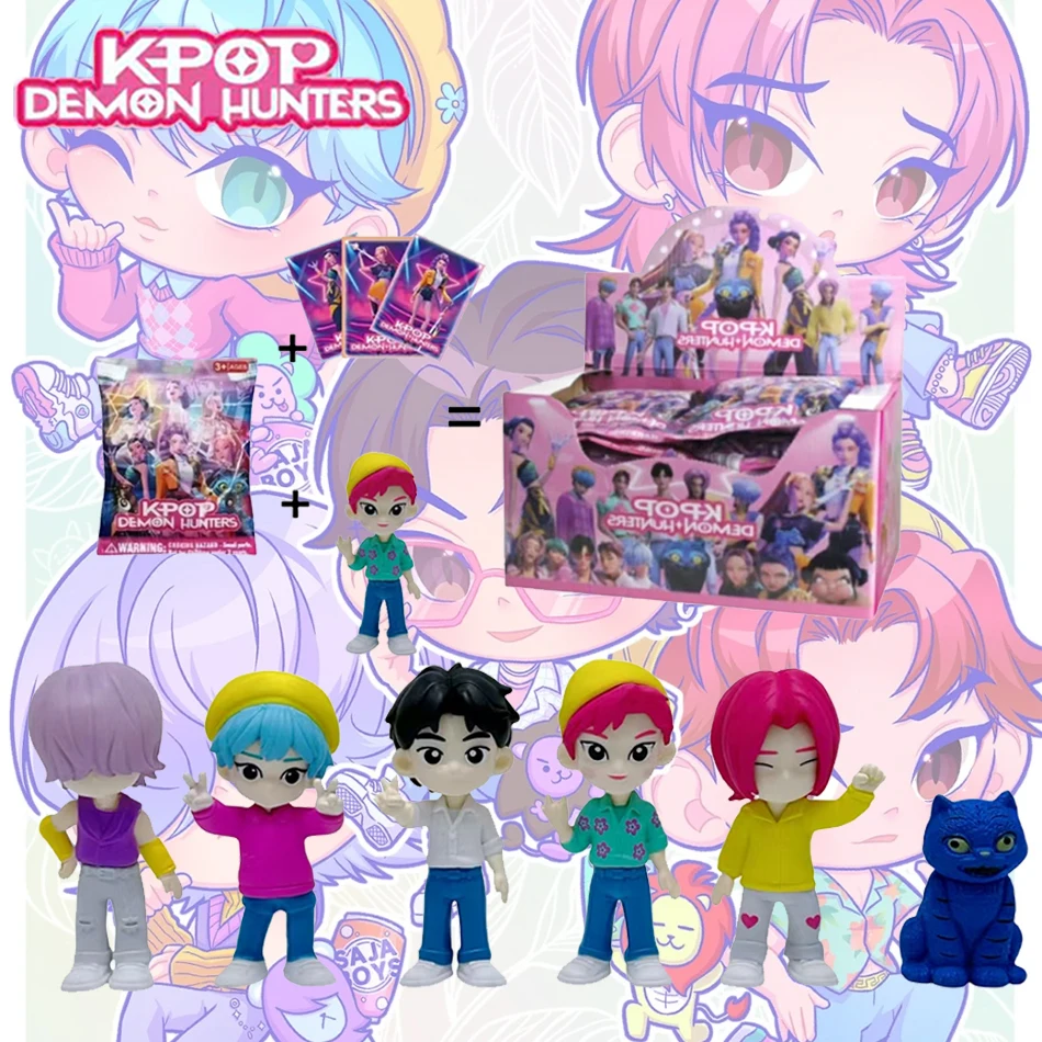 أنيمي Kpop شيطان هانت صندوق أعمى سلسلة الشكل النمر تمثال لعبة مكتب الديكور التماثيل زخرفة هالوين/عيد الميلاد هدايا الأطفال