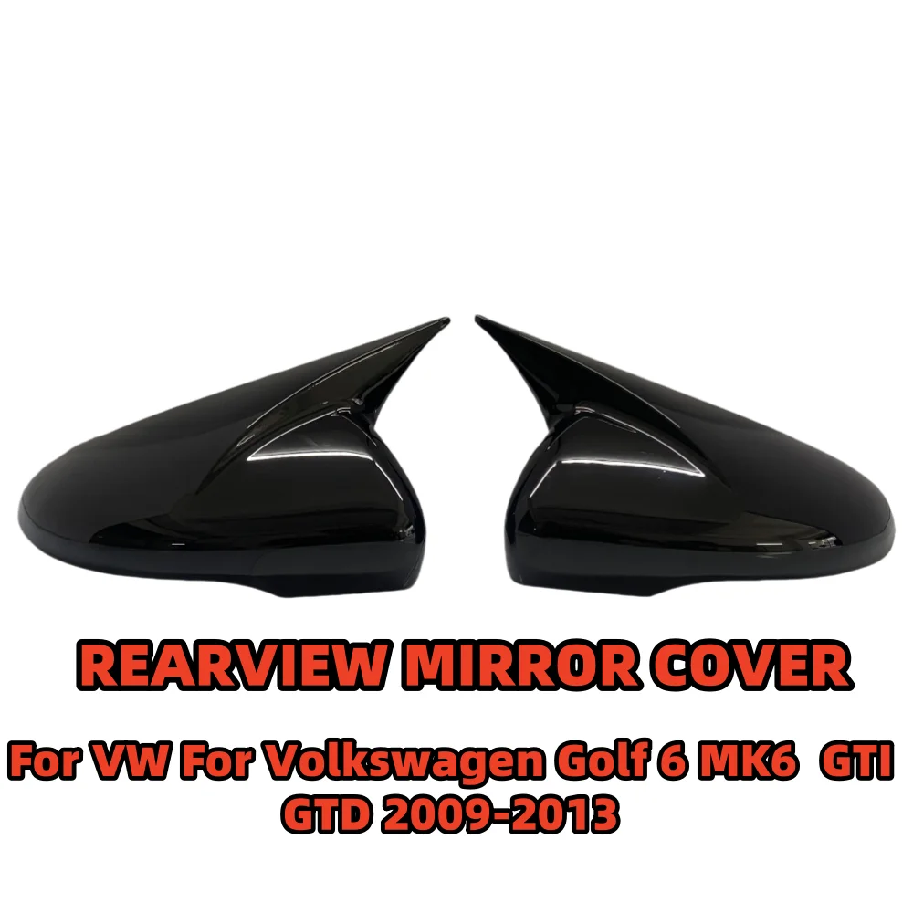 

M Style Car Side Wing Mirror Cover For VW For Volkswagen Golf 6 MK6 GTI GTD 2009-2013 Rear View Mirror Cap Case