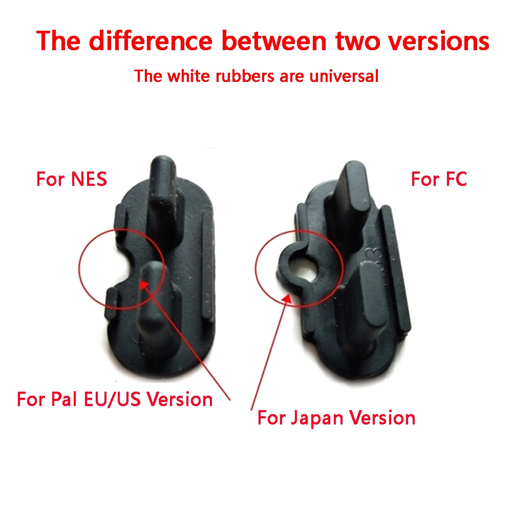 ปุ่มนำไฟฟ้ายางรุ่น zuidid jp/eu/us สำหรับแผ่น D-Pad ซ่อมแซมสำหรับตัวควบคุม NES/FC