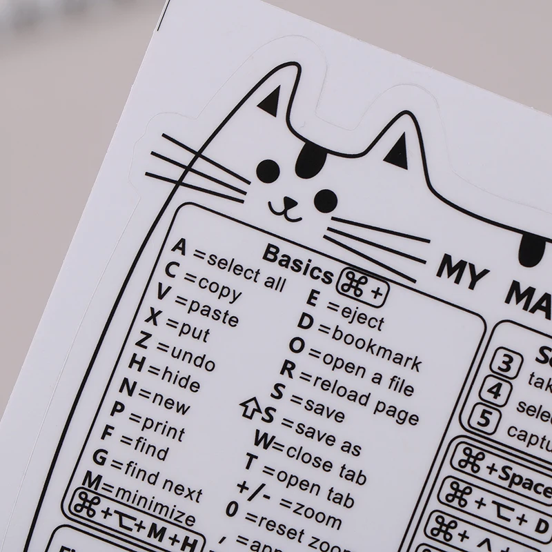 2Pcs Windows/Word Reference Keyboard Computer Shortcut Sticker Adhesive Removable Stickers For Quick Reference Keyboard Guide