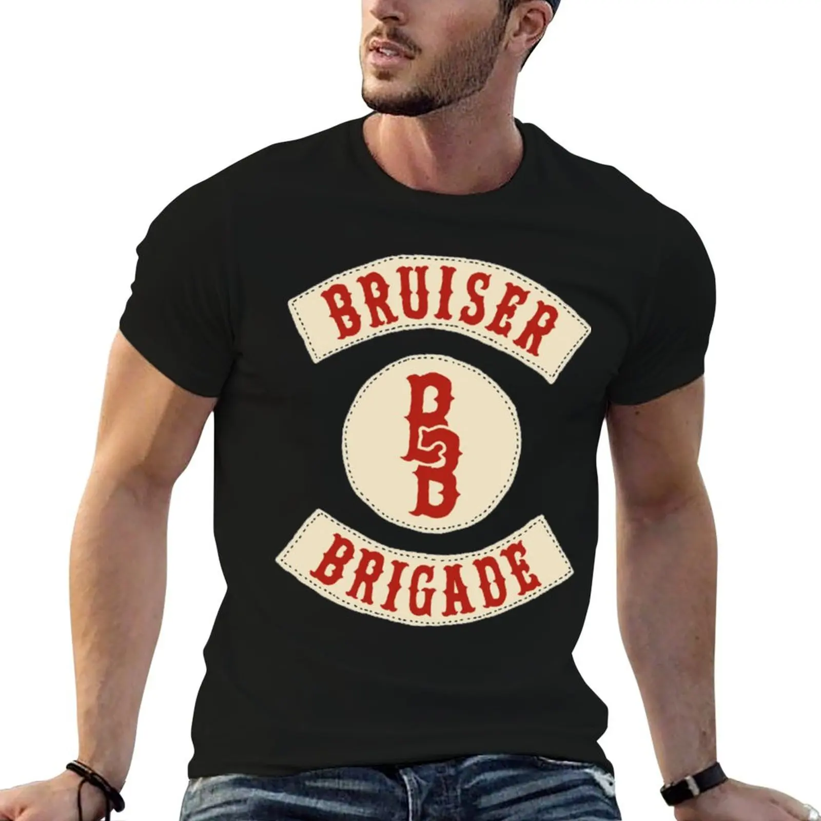 Bruiser Brigade T-Shirt Large Size Loose Casual Tee