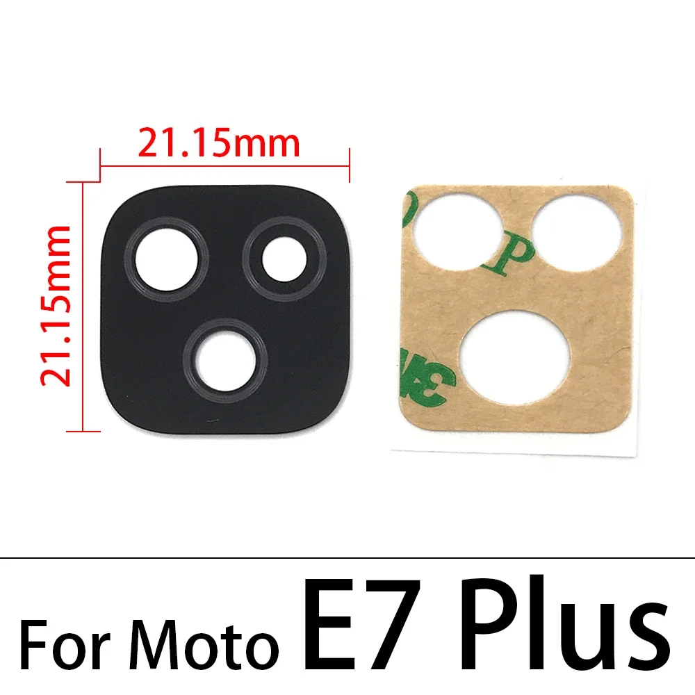 20Pcs/Lot, Back Rear Camera Glass Lens For Moto E4 E7 E6 E6s E5 E7i Plus Play Power E20 E30 E40 E22 E32 E13 E22i With Adhesive