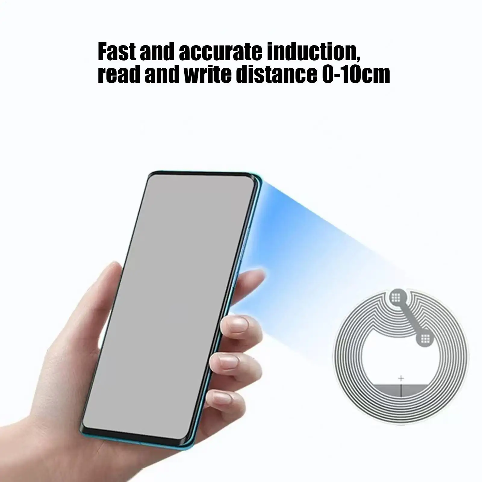 Near Field การ์ดสื่อสารสมาร์ทอิเล็กทรอนิกส์ชิปสติกเกอร์อุปกรณ์เสริมโทรศัพท์มือถือสําหรับ Home Daily Supplies Anti-Counterfeiting