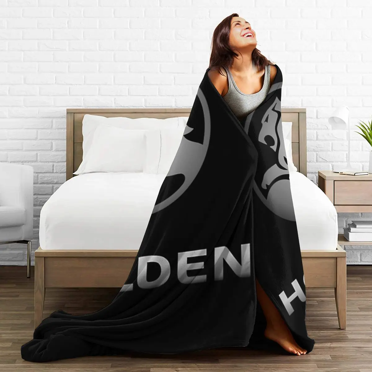 Best Edition Holden Logo Essential Blanket Soft Warm Flannel Throw Blanket Cover for Bed Living room Picnic Travel Home Sofa