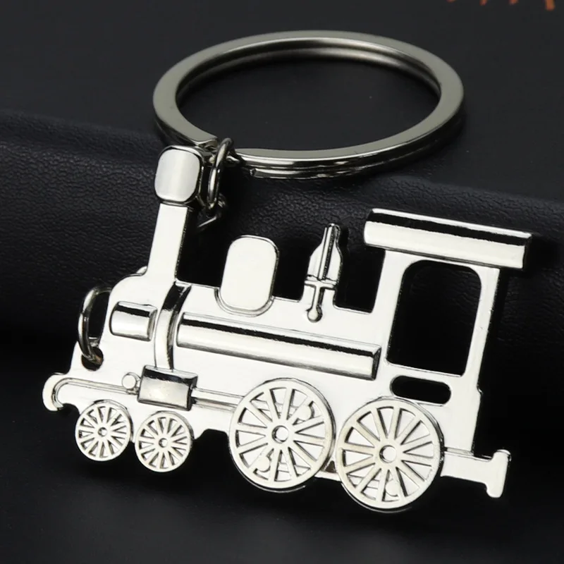 Vintage Locomotive Railway Engine Keychain Steam Train Key chain